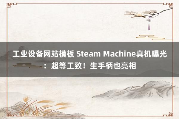 工业设备网站模板 Steam Machine真机曝光：超等工致！生手柄也亮相