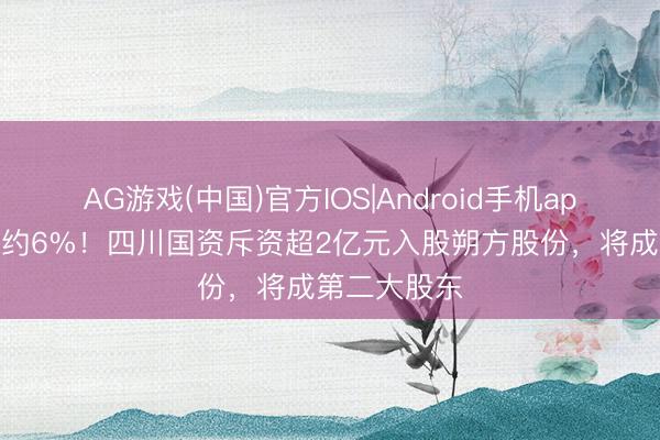 AG游戏(中国)官方IOS|Android手机app下载 折价约6%！四川国资斥资超2亿元入股朔方股份，将成第二大股东