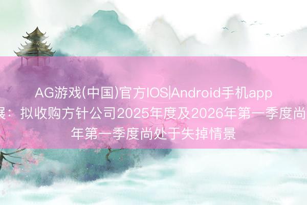 AG游戏(中国)官方IOS|Android手机app下载 京投发展：拟收购方针公司2025年度及2026年第一季度尚处于失掉情景