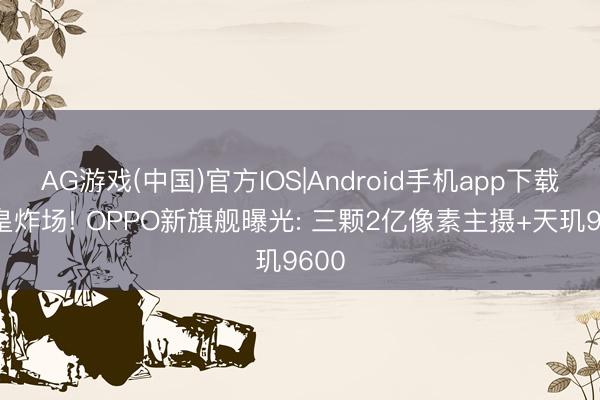 AG游戏(中国)官方IOS|Android手机app下载 机皇炸场! OPPO新旗舰曝光: 三颗2亿像素主摄+天玑9600