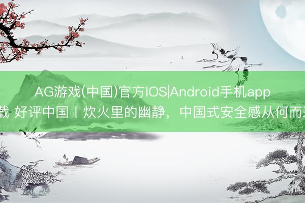 AG游戏(中国)官方IOS|Android手机app下载 好评中国丨炊火里的幽静，中国式安全感从何而来?