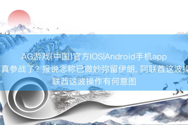 AG游戏(中国)官方IOS|Android手机app下载 阿联酋真参战了? 报说念称已微妙弥留伊朗， 阿联酋这波操作有何意图