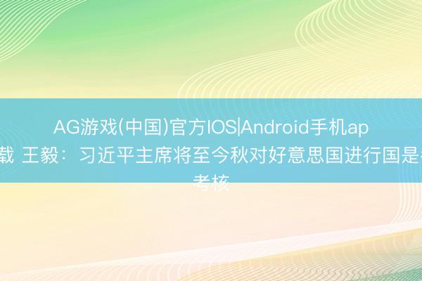 AG游戏(中国)官方IOS|Android手机app下载 王毅:习近平主席将至今秋对好意思国进行国是考核