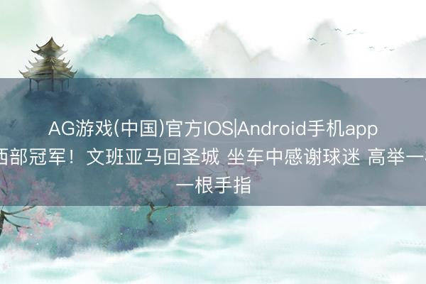 AG游戏(中国)官方IOS|Android手机app下载 西部冠军！文班亚马回圣城 坐车中感谢球迷 高举一根手指