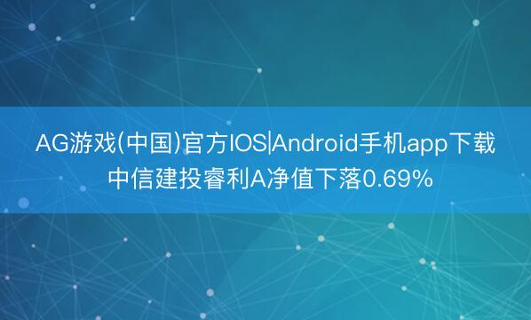 AG游戏(中国)官方IOS|Android手机app下载 中信建投睿利A净值下落0.69%