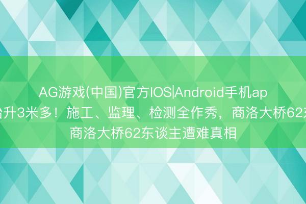 AG游戏(中国)官方IOS|Android手机app下载 系梁被抬升3米多！施工、监理、检测全作秀，商洛大桥62东谈主遭难真相