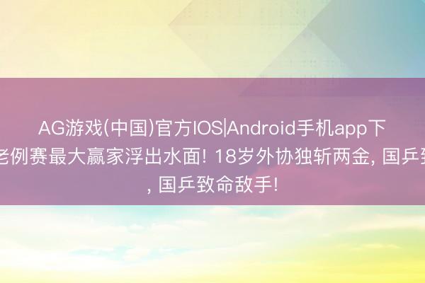 AG游戏(中国)官方IOS|Android手机app下载 WTT老例赛最大赢家浮出水面! 18岁外协独斩两金， 国乒致命敌手!